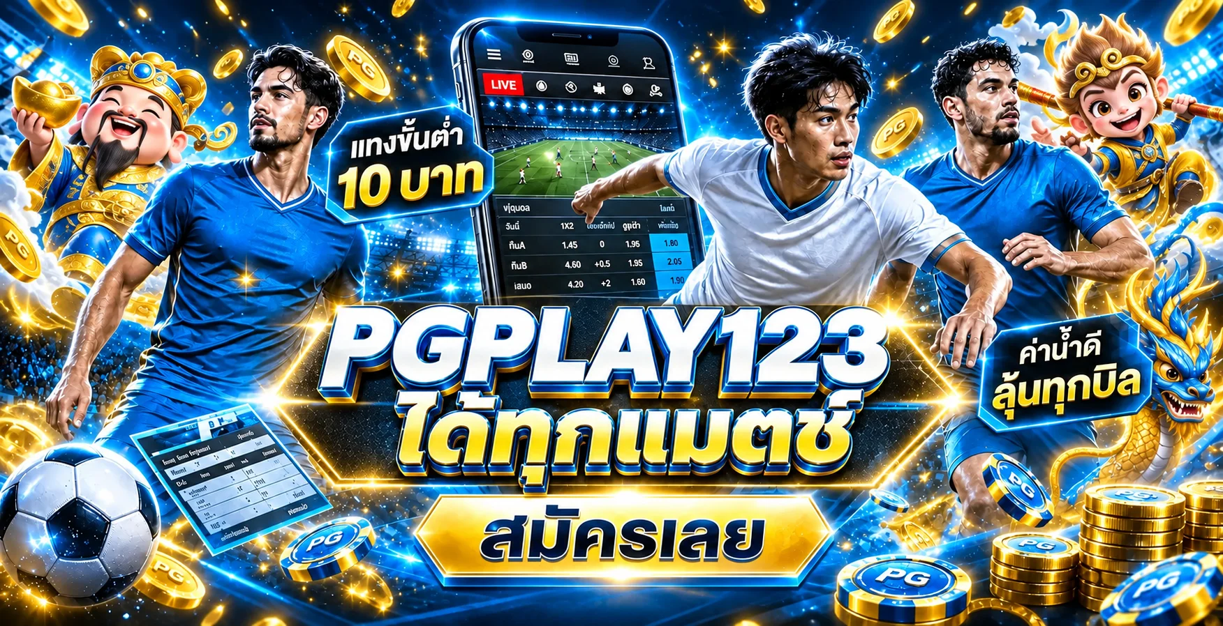 โปรโมชั่นและเครดิตฟรีสำหรับสมาชิก PGPLAY123
